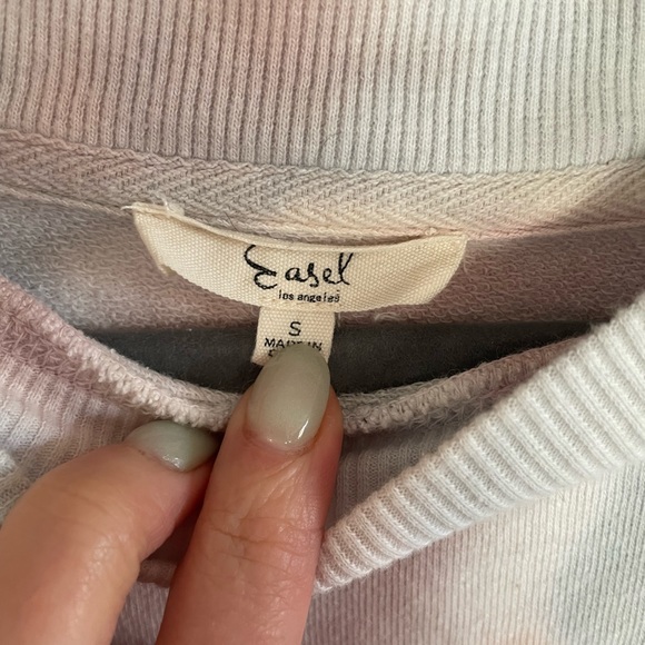 Easel oversized sweatshirt pastel tie dye - Picture 3 of 4